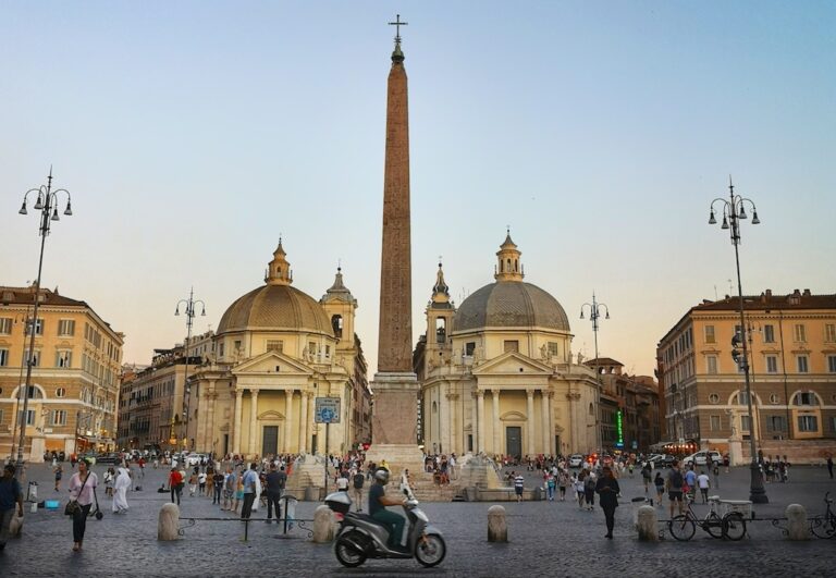 Obelisks in Rome's Piazza del Popolo