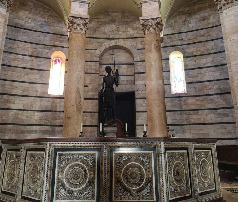 the baptistery in pisa interior