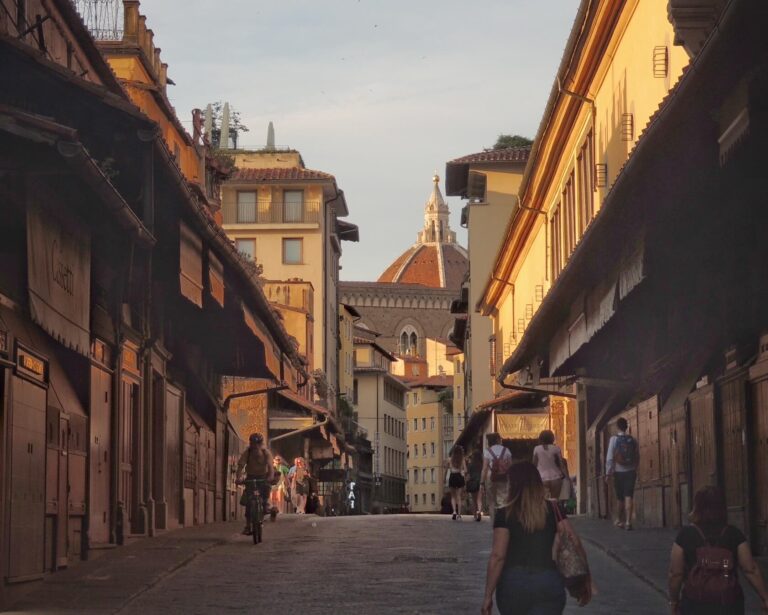 ponte vecchio was once lined with butcher shops