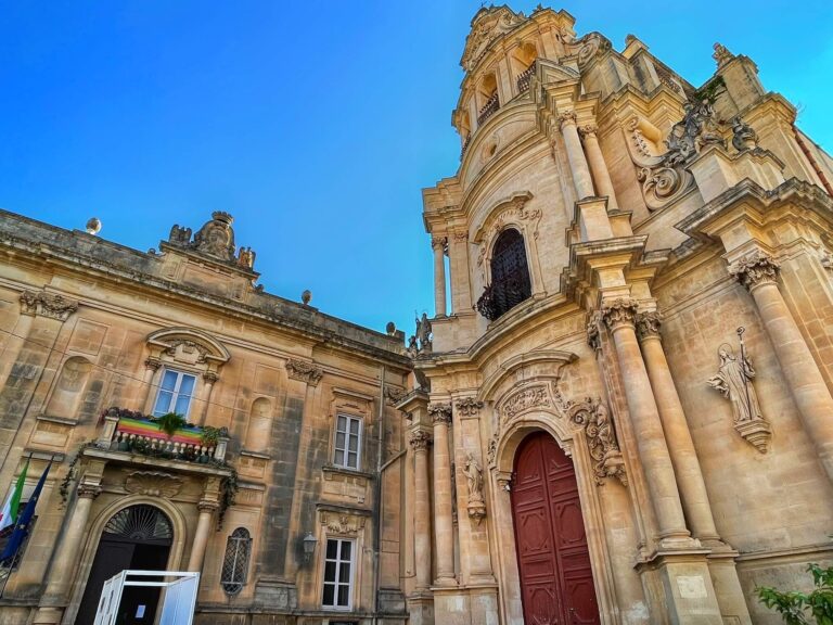 the center of ragusa in sicily