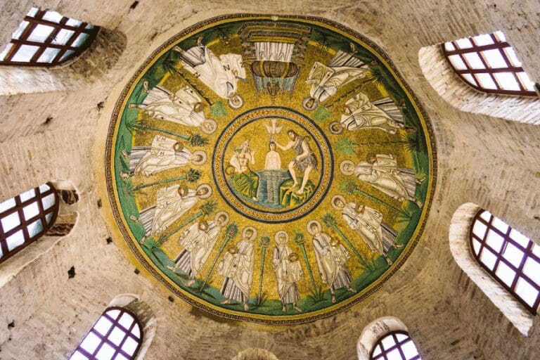 the arian baptistery in ravenna