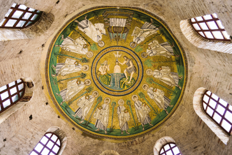 the arian baptistery in ravenna