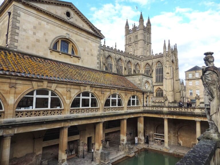 The Terrace of the Roman Baths at Bath