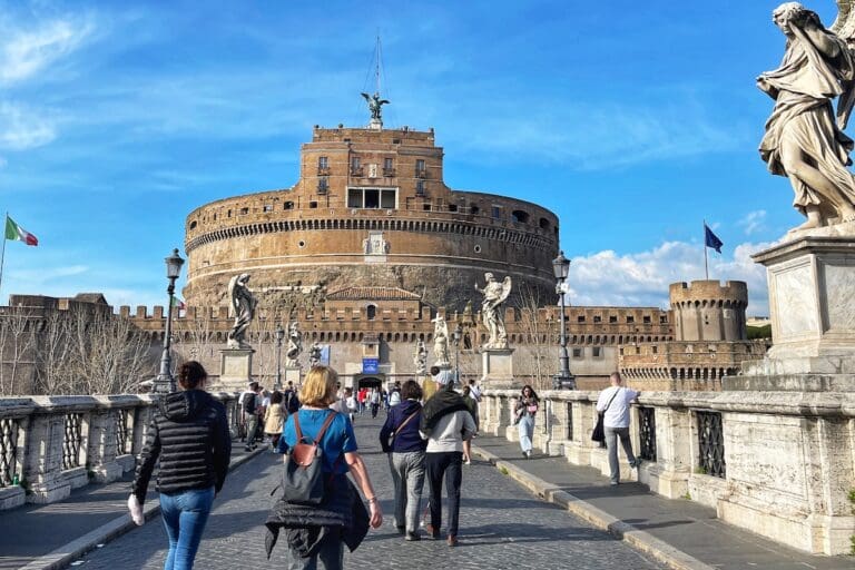 The Bridge of Angels leadings to Castel Angelo