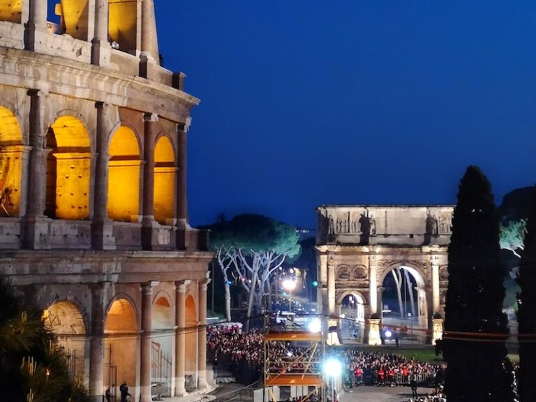 The Via Crucis ceremony in full swing