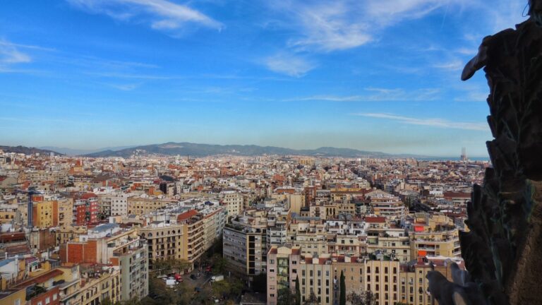view of barcelona from sagrada familia