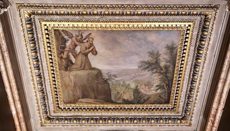 Saint Francis and the Sacred Heart at the Gesu in Rome