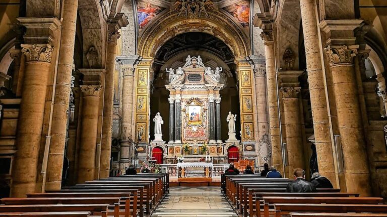 the interior of santa maria del popolo