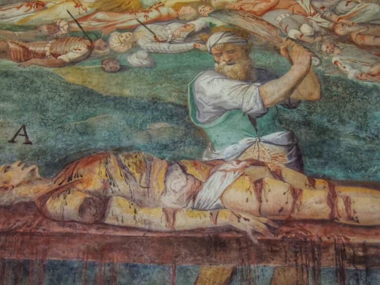 butchery fresco at santo stefano rotondo