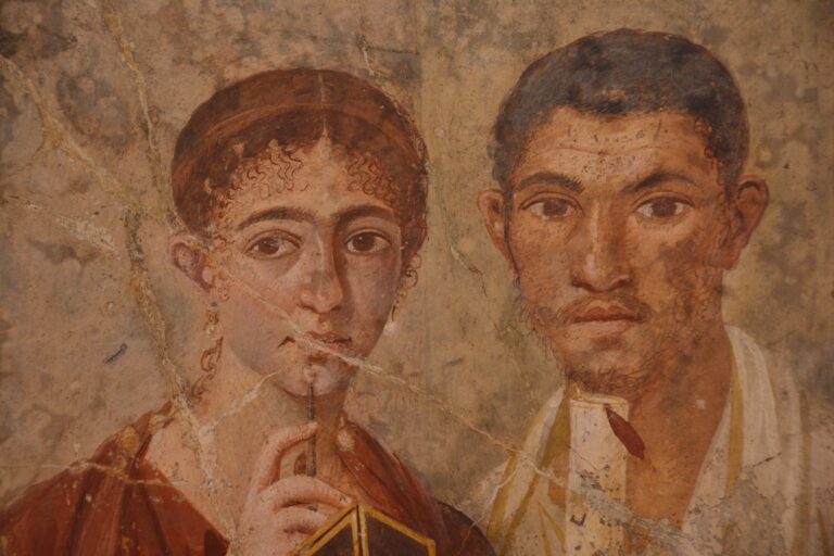 Portrait of Terentius Neo and his wife in naples museum
