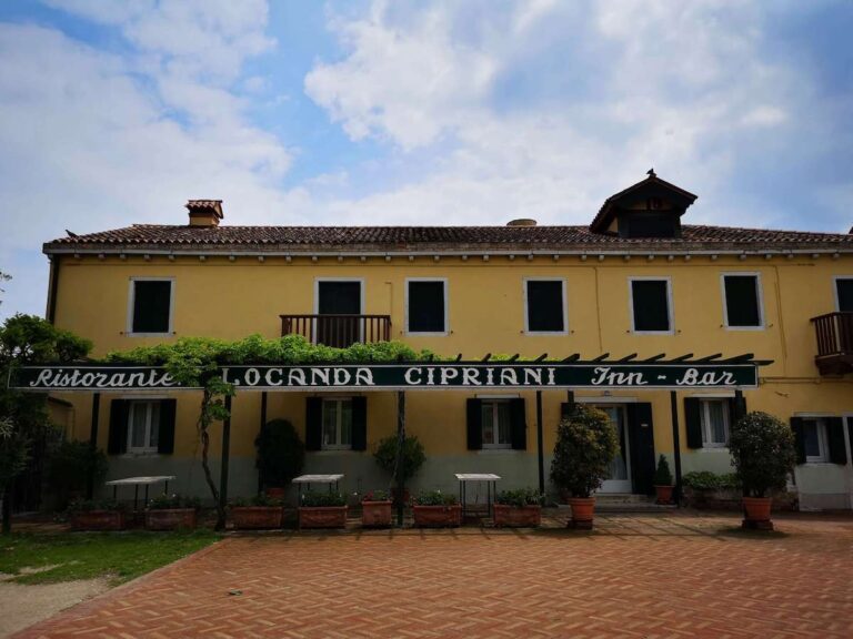 locanda cipriani on torcello has played hosts to celebrities and royalty