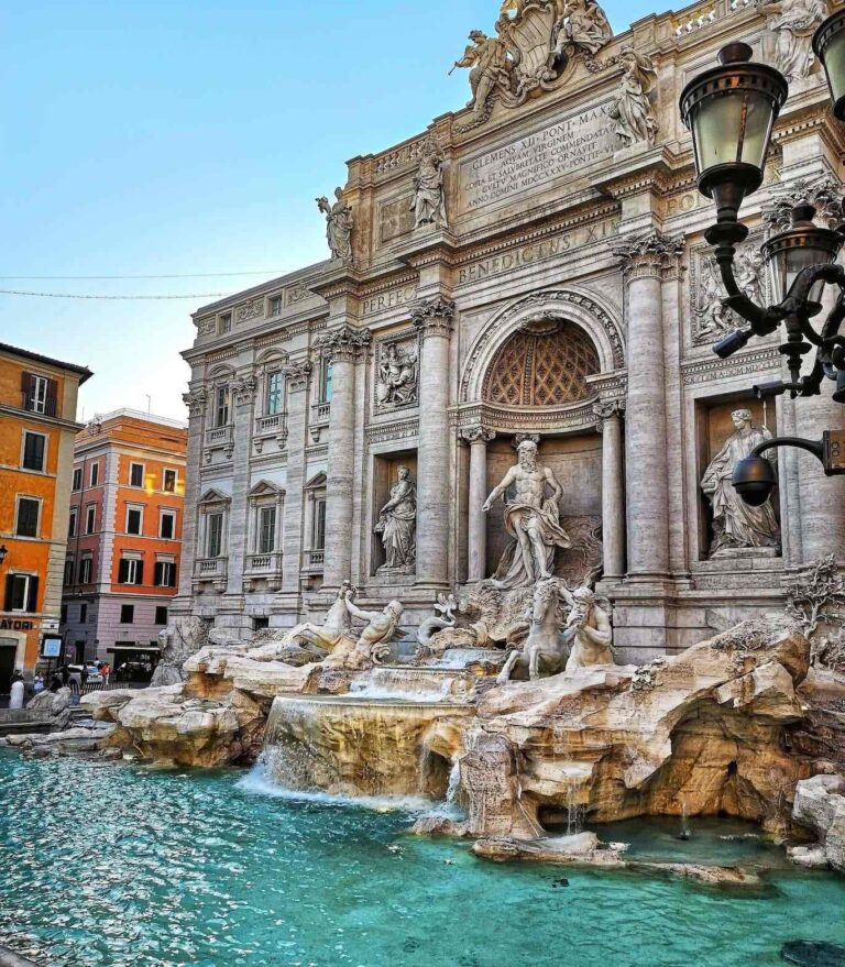 Trevi Fountain Rome Side View