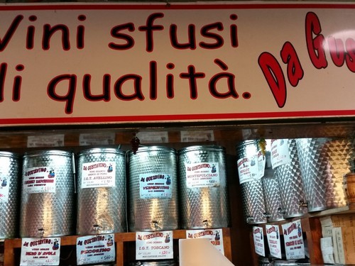 Trionfale market Rome Wine