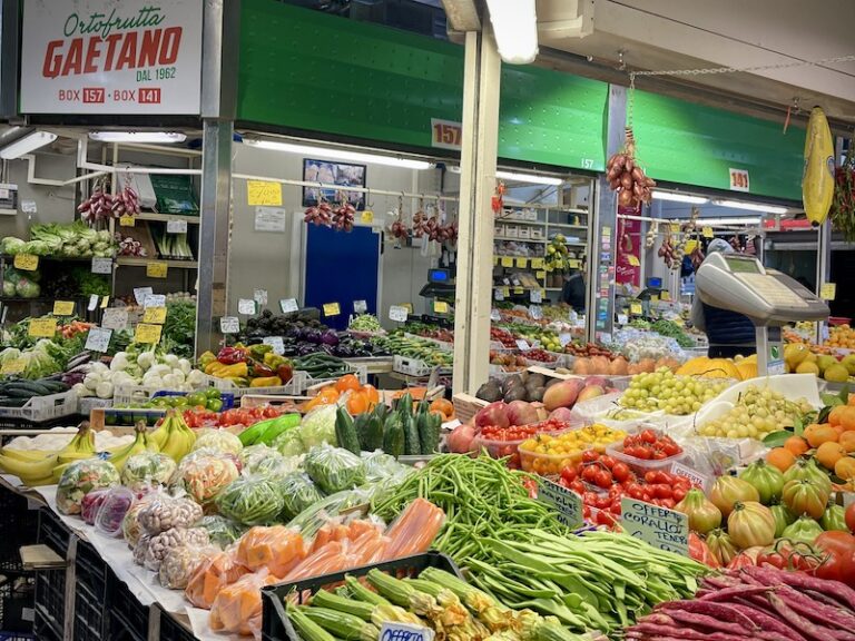 Trionfale market Rome vegetables