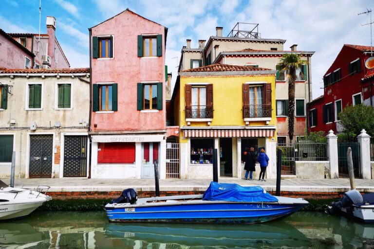 murano in the venetian lagoon