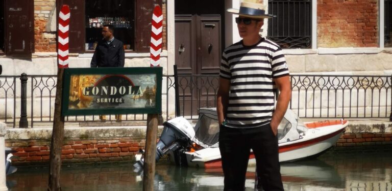 gondolier in venice