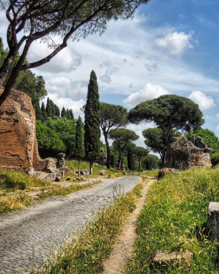 Via Appia Antica, one of the most beautiful streets in Rome