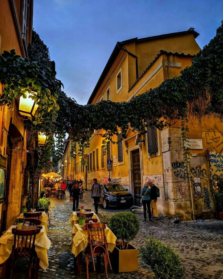 Via della Lungaretta, one of Rome's most beautiful streets