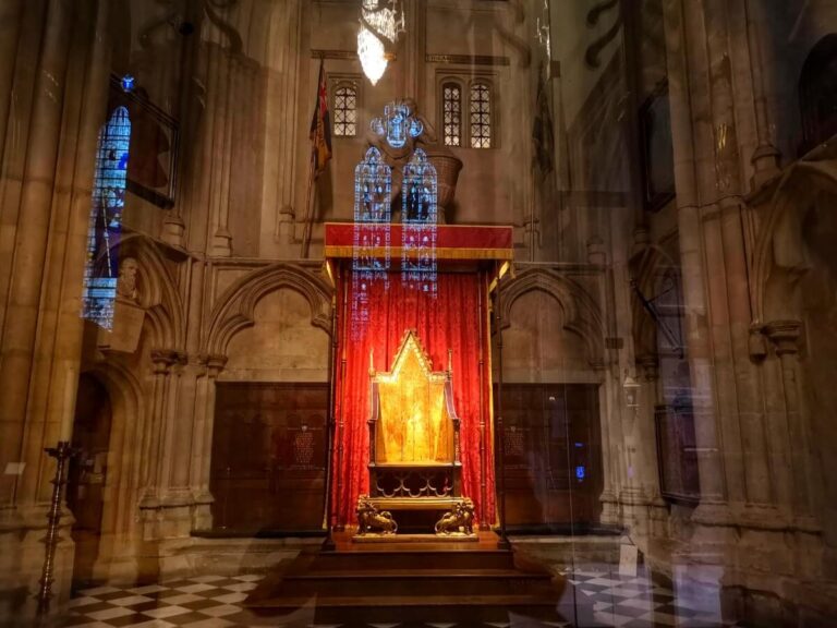 The Coronation Chair in westminster abbey