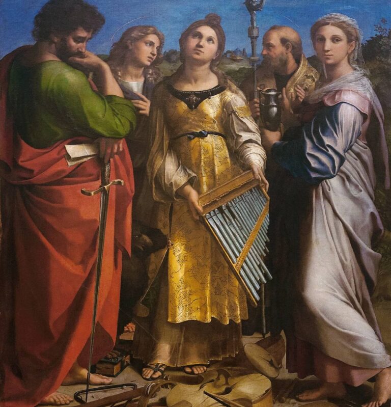 raphael's cecilia painting from bologna