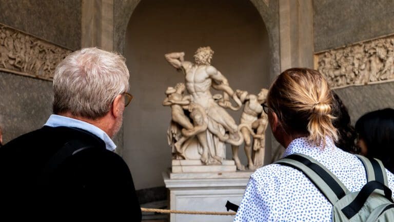 see the laocoon in the vatican on a private tour