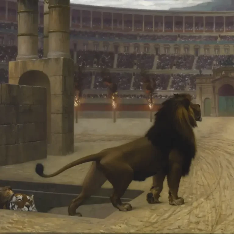 Gerome's painting of christian martyrs in the colosseum