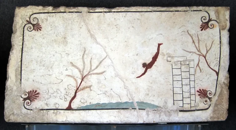 the tomb of the diver in paestum