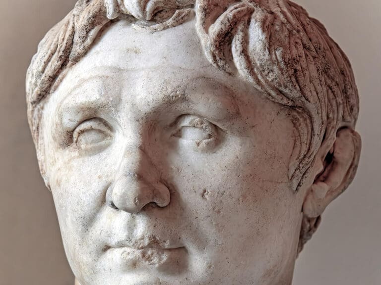 a statue of pompey the great, the roman general