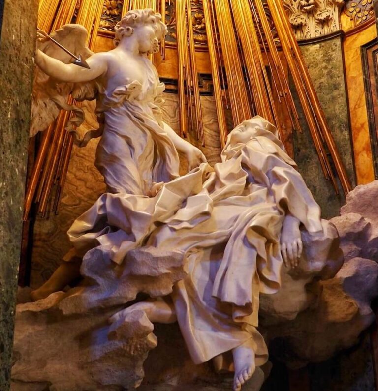 bernini's saint teresa in the cornaro chapel in rome's santa maria della vittoria