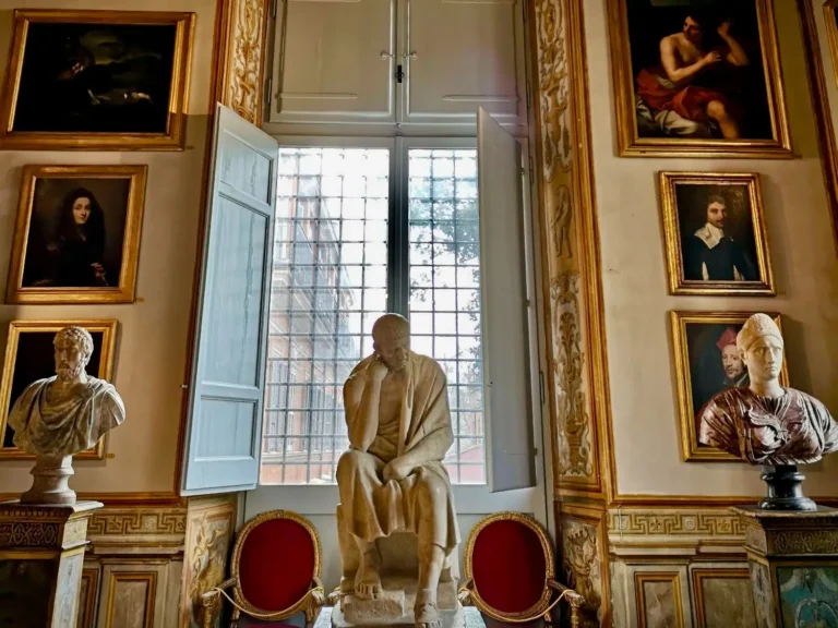 the interior of the palazzo spada in rome