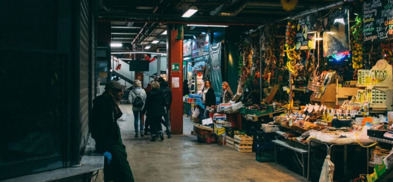 inside the market of san lorenzo in florence