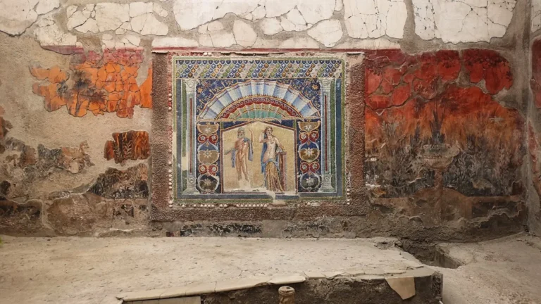 a well-preserved mosaic in herculaneum
