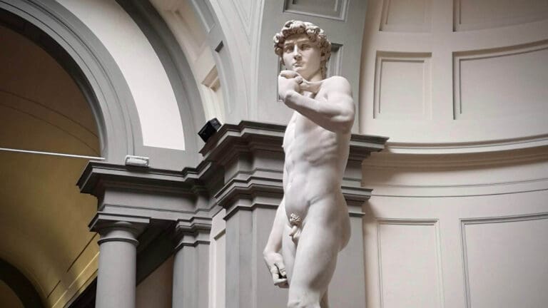 The Statue of David in the Accademia