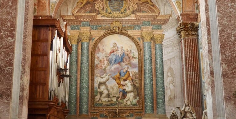 a view of the church of santa maria degli angeli which was transformed from the baths of diocletian by michelangelo