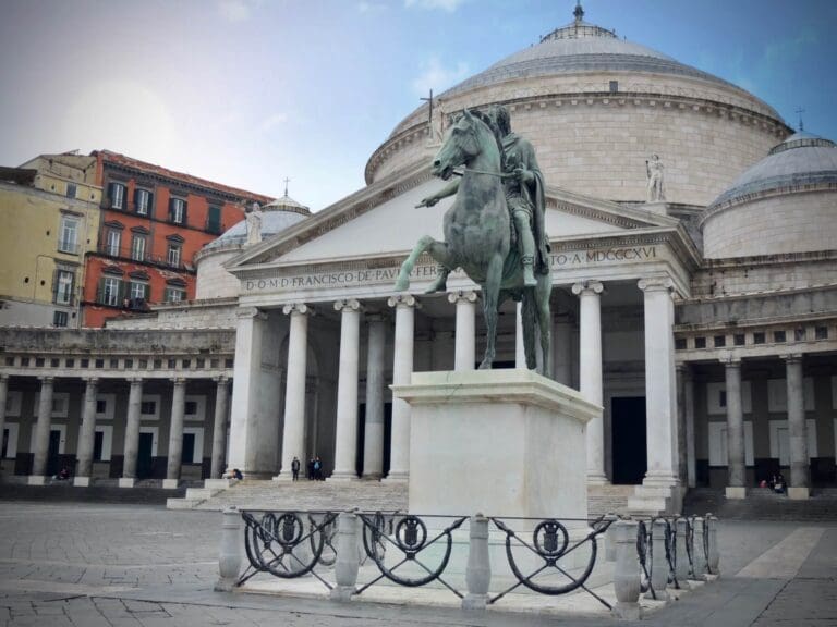 a view of piazza del plebiscito, the heart of naples