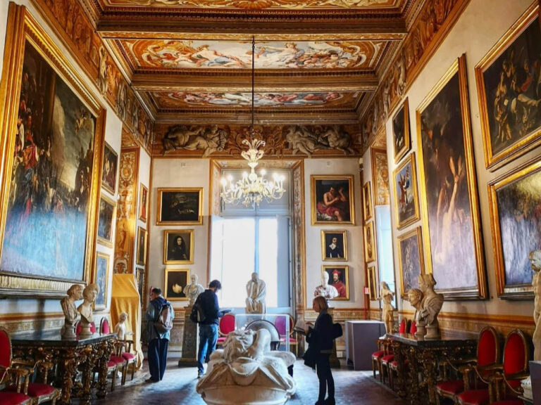 the interior of the palazzo spada in rome