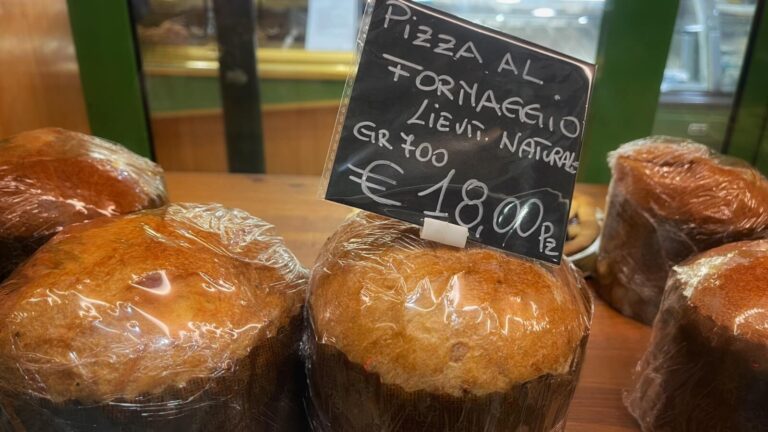 pizza di pasqua is a traditional easter bread in rome