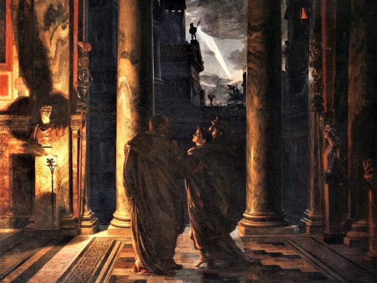 the ides of march by john poynter in the manchester art gallery