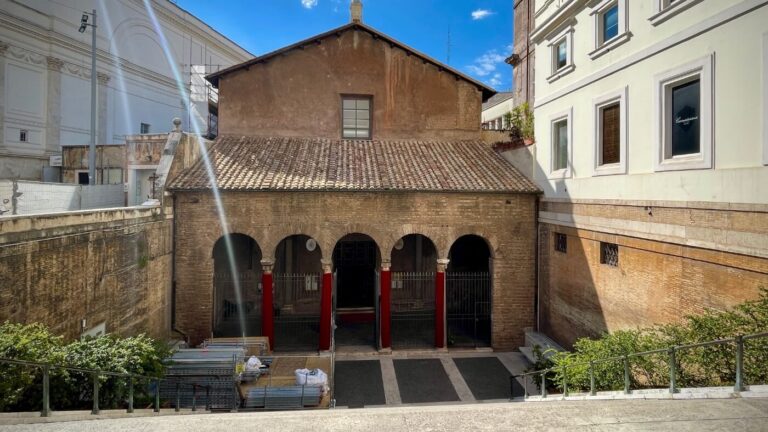 san vitale in rome is located beneath the level of the modern street