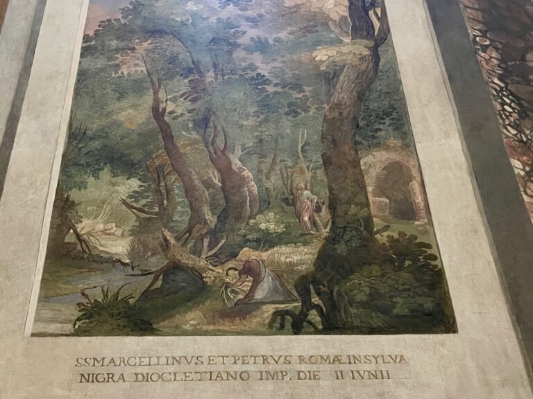 a martyrdom fresco in san vitale in rome