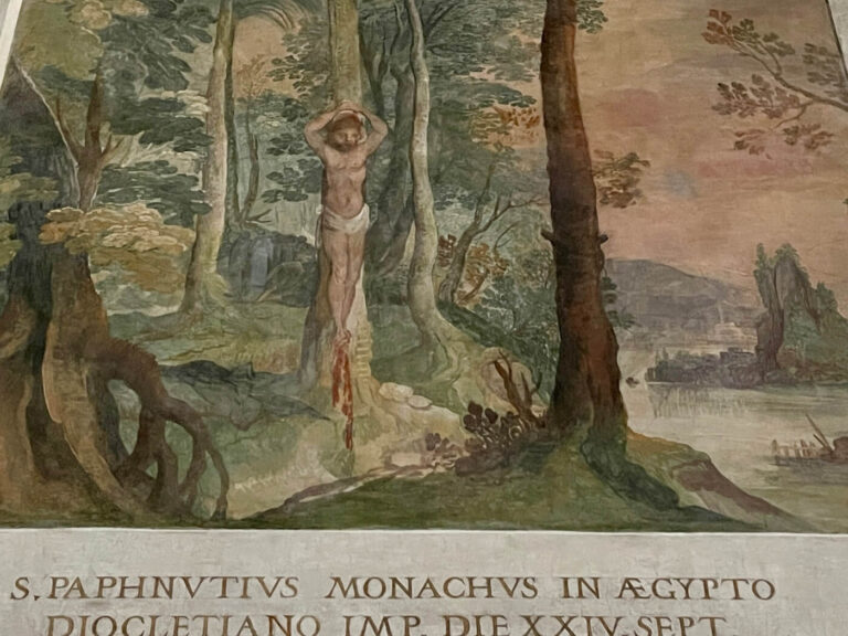 martyrdom fresco in san vitale in rome
