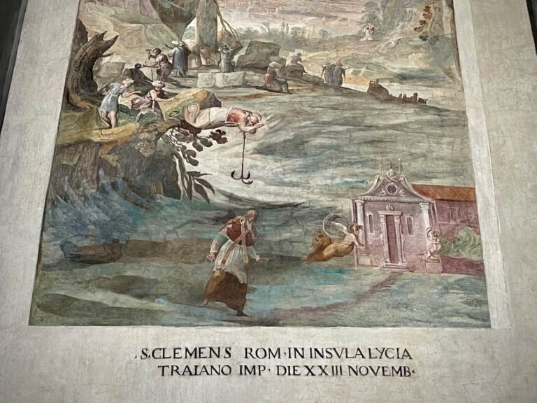 the martyrdom of saint clement in san vitale in rome
