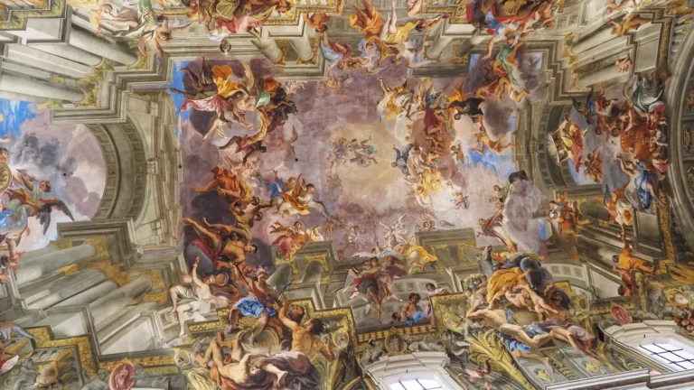 the ceiling fresco of sant'ignazio in rome