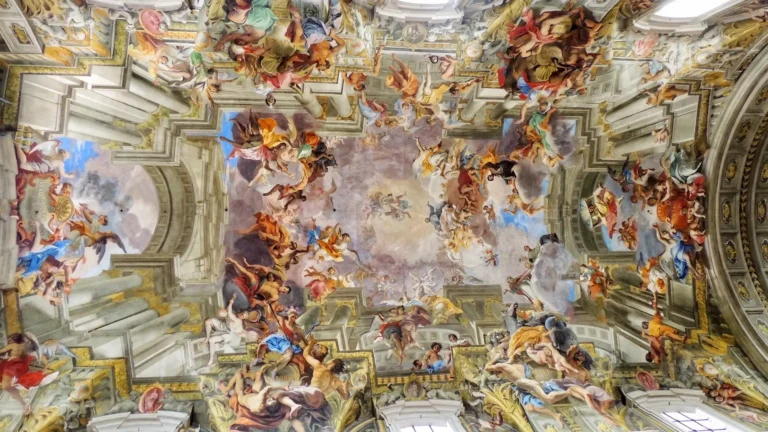 the ceiling fresco of sant'ignazio in rome