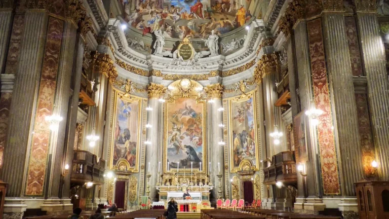 the nave of sant'ignazio in rome