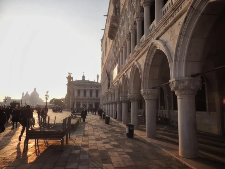 palazzo ducale in beautiful spring light in venice