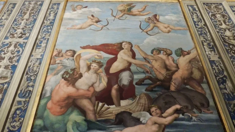 rapahael's triumph of galatea in the villa farnesina