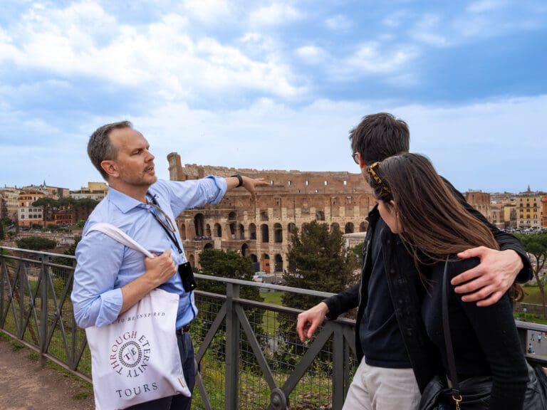 A guide details the wonders of the Colosseum