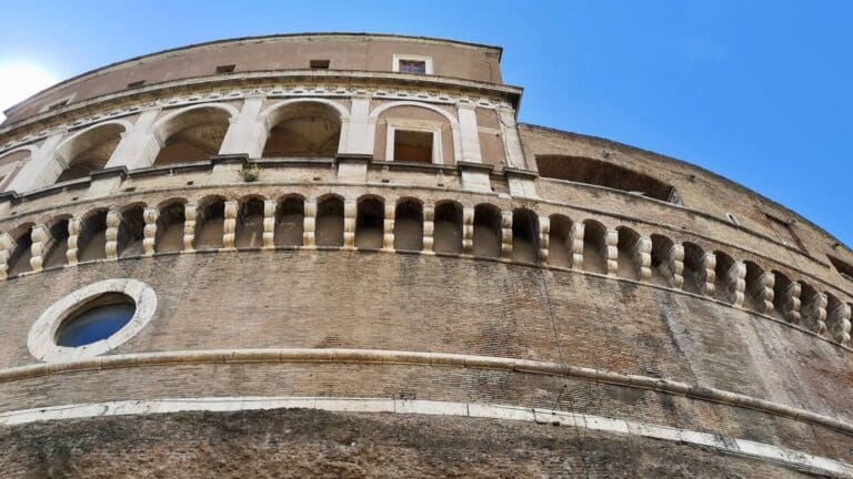 The circular walls of Castel Sant'Angelo