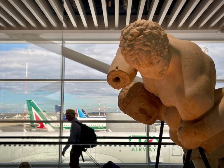 Rome Fiumicino arrivals hall